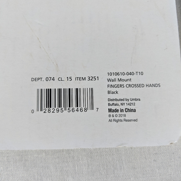 Umbra Loft Hand Photo Holders Fingers Crossed and Rock On NEW NIP - Picture 4 of 4